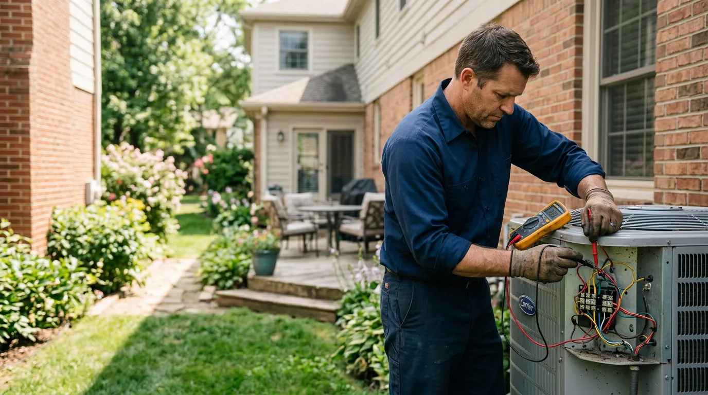 HVAC technician working near Hickory, KY